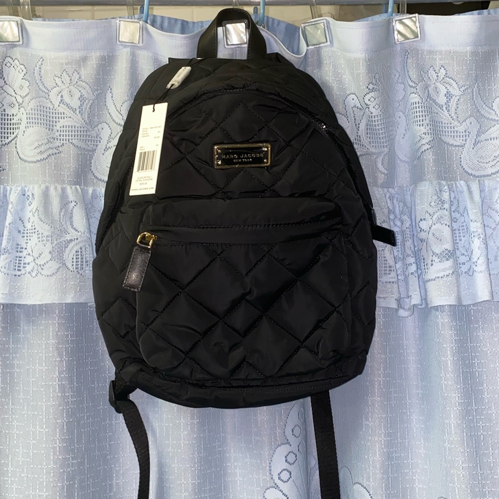 NWT Marc Jacobs Black Quilted Backpack